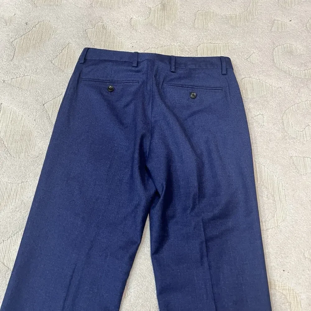 Bonobos Pants Mens 29x34 Blue Jetsetter Wool Stretch Slim Fit Trouser Marzotto